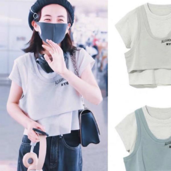 blouses aaw017 fashion classic trendy brand luxury design fake two t-shirt women sportswear suit elastic shorts a2, White
blouses aaw017 fashion classic trendy brand luxury design fake two t-shirt women sportswear suit elastic shorts a2, White