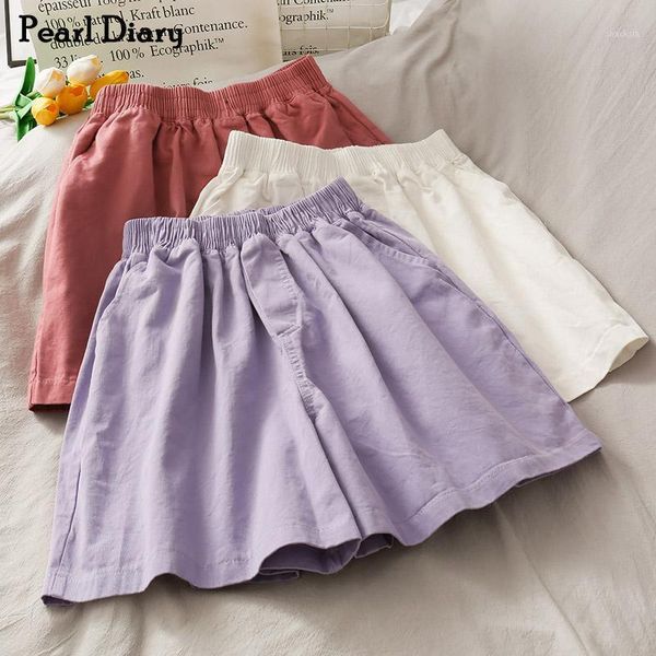 pearl diary women korean style cotton short pant summer wide leg colored denim casual sweet girlish elastic waist shorts women's, White;black
pearl diary women korean style cotton short pant summer wide leg colored denim casual sweet girlish elastic waist shorts women's, White;black