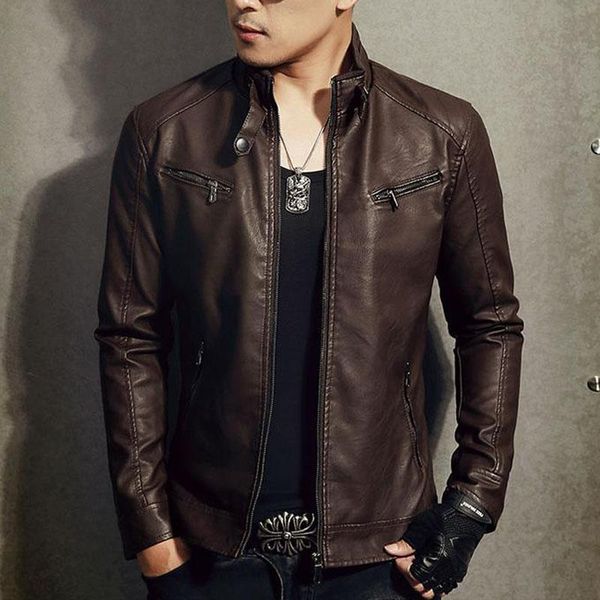 men's leather & faux men split jacket zipper 2021 arrival spring and autumn slim short male moto biker teenage boy, Black
men's leather & faux men split jacket zipper 2021 arrival spring and autumn slim short male moto biker teenage boy, Black