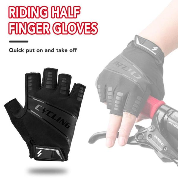 cycling gloves half finger shockproof wear resistant breathable mtb road bicycle men women sports bike equipment, Black
cycling gloves half finger shockproof wear resistant breathable mtb road bicycle men women sports bike equipment, Black