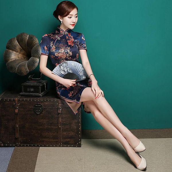 summer retro women cheongsam oriental bride wedding dresses short sleeve mini dress slim rayon qipao traditional ethnic clothing, Red
summer retro women cheongsam oriental bride wedding dresses short sleeve mini dress slim rayon qipao traditional ethnic clothing, Red