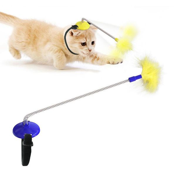 cat toys est toy self tease stick with self-excited collar chasing tap spring feet pet supplies
cat toys est toy self tease stick with self-excited collar chasing tap spring feet pet supplies