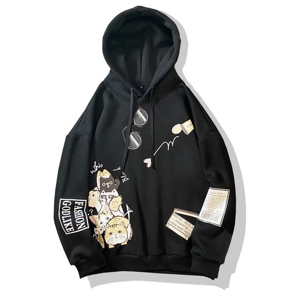 men autumn winter cotton cartoon hoodies sweatshirts men youthful vitality loose fit hoodies sweatshirts men women, Black
men autumn winter cotton cartoon hoodies sweatshirts men youthful vitality loose fit hoodies sweatshirts men women, Black