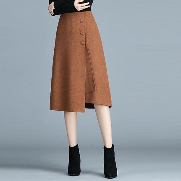 skirts winter fall fashion elegant women camel black high waisted irregular woolen skirt , autumn female woman 4xl buttons wool
skirts winter fall fashion elegant women camel black high waisted irregular woolen skirt , autumn female woman 4xl buttons wool