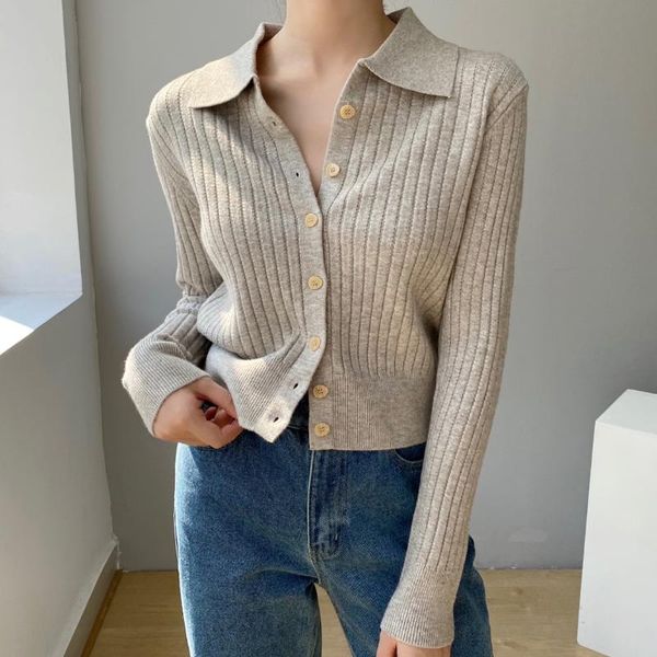 women's knits & tees knitted cardigan long-sleeved autumn outerwear2021 fashion casual elegant ladies women turn down collar short swea, White
women's knits & tees knitted cardigan long-sleeved autumn outerwear2021 fashion casual elegant ladies women turn down collar short swea, White
