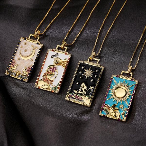 pendant necklaces vintage bohemian style painting geometric necklace for women men fashion cz hip hop jewelry party gift, Silver
pendant necklaces vintage bohemian style painting geometric necklace for women men fashion cz hip hop jewelry party gift, Silver
