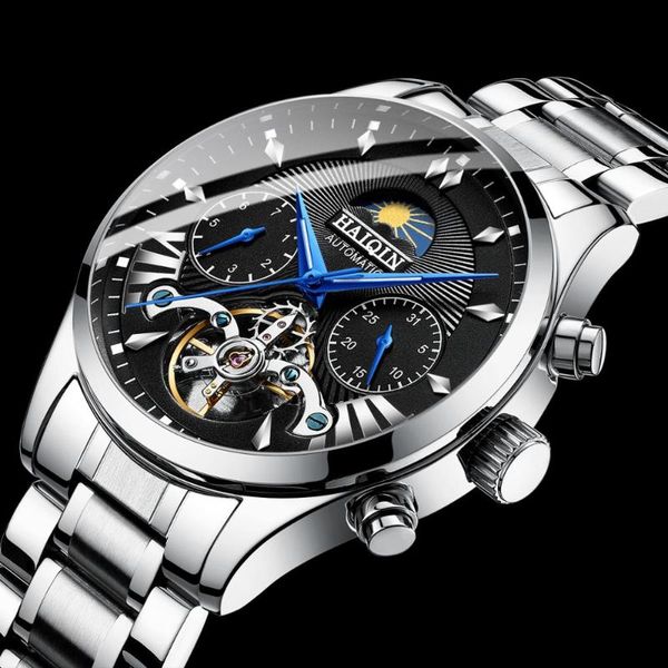 wristwatches haiqin design 2021 mechanical watches for men automatic watch fashion business blue wristwatch reloj hombre tourbillon, Slivery;brown
wristwatches haiqin design 2021 mechanical watches for men automatic watch fashion business blue wristwatch reloj hombre tourbillon, Slivery;brown