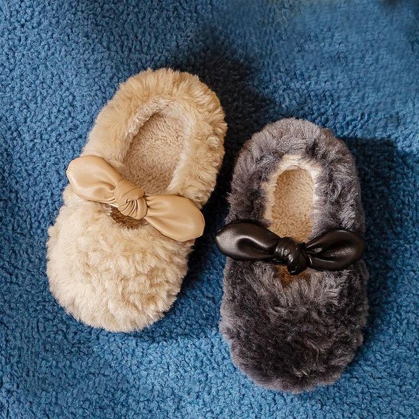 slipper winter kids plush shoes warm imitation cashmere girls cotton slippers cute bows indoor baby furry slides soft sole anti slip, Black;grey
slipper winter kids plush shoes warm imitation cashmere girls cotton slippers cute bows indoor baby furry slides soft sole anti slip, Black;grey