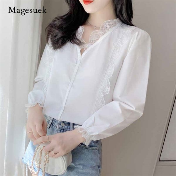 lace shirt women long sleeve autumn single-breasted fashion white v-neck woman's blousesfeminine blusas 10845 210518
lace shirt women long sleeve autumn single-breasted fashion white v-neck woman's blousesfeminine blusas 10845 210518