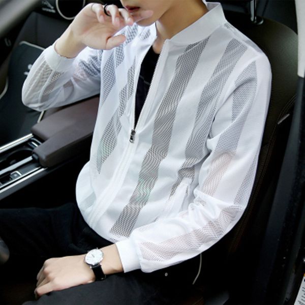 sunscreen summer men's ultra thin breathable 2021 jacket korean fashion cut out versatile clothes, Black;brown
sunscreen summer men's ultra thin breathable 2021 jacket korean fashion cut out versatile clothes, Black;brown