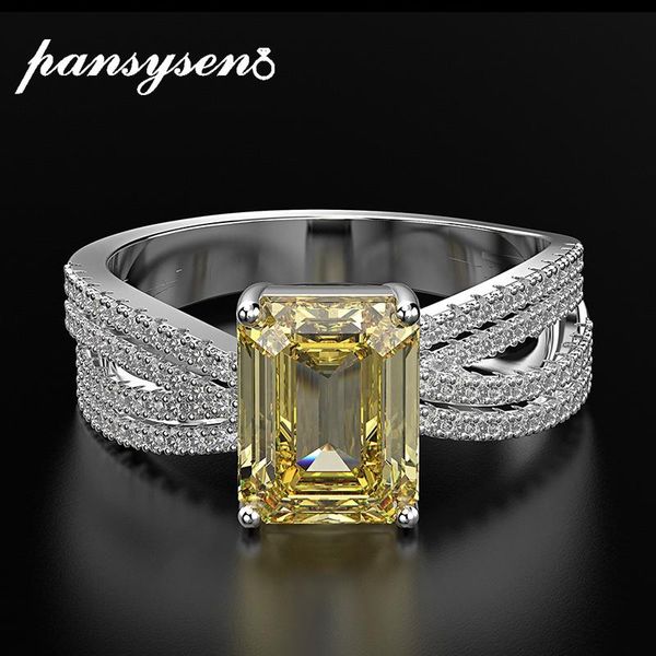 cluster rings pansysen luxury emerald cut 7*9mm created moissanite citrine for womne solid 925 sterling silver wedding fine jewelry ring, Golden;silver
cluster rings pansysen luxury emerald cut 7*9mm created moissanite citrine for womne solid 925 sterling silver wedding fine jewelry ring, Golden;silver