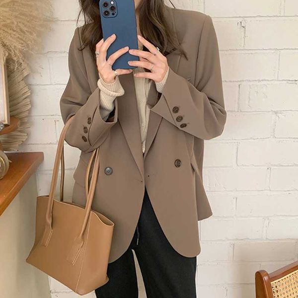 women's suits & blazers high-quality elegant suit jacket women 2021 autumn loose korean casual fashion all-match small, White;black
women's suits & blazers high-quality elegant suit jacket women 2021 autumn loose korean casual fashion all-match small, White;black