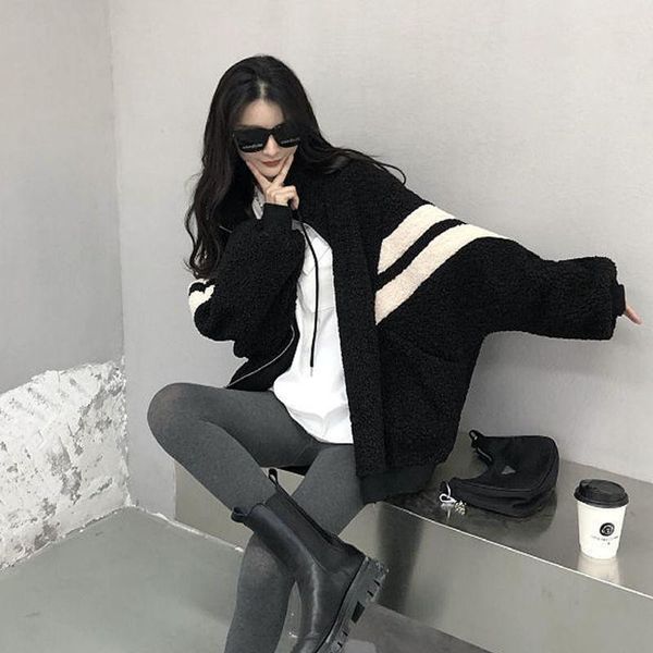 ins autumn kawaii teddy bear fur oversize hoodies harajuku women bomber jacket faux lambs coat fleece plus size streetwear women's jack, Black;brown
ins autumn kawaii teddy bear fur oversize hoodies harajuku women bomber jacket faux lambs coat fleece plus size streetwear women's jack, Black;brown