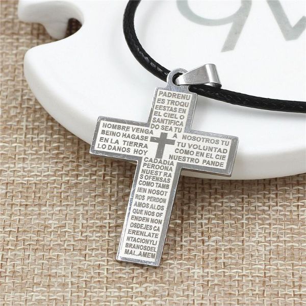pendant necklaces 3pcs/lot3 style bible scripture cross necklace for mens stainless steel jewelry pendant, gift party drop, Silver
pendant necklaces 3pcs/lot3 style bible scripture cross necklace for mens stainless steel jewelry pendant, gift party drop, Silver