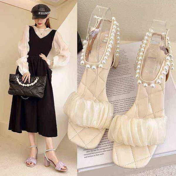 sandals heels designer lady fashion square toes high heel luxury sweet pearl chunky heeled party wedding women shoes 220228, Black
sandals heels designer lady fashion square toes high heel luxury sweet pearl chunky heeled party wedding women shoes 220228, Black