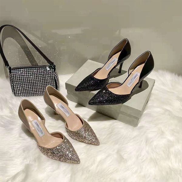 luxury dress shoes j family version sequin high heels thin heel color matching hollow sandals 2021 spring and summer champagne gold women�, Black
luxury dress shoes j family version sequin high heels thin heel color matching hollow sandals 2021 spring and summer champagne gold women�, Black