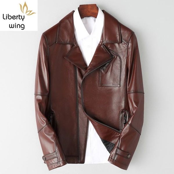 men's leather & faux brand real cowhide men vintage designer business zipper short coat street slim fit biker jacket oversize 5xl, Black
men's leather & faux brand real cowhide men vintage designer business zipper short coat street slim fit biker jacket oversize 5xl, Black
