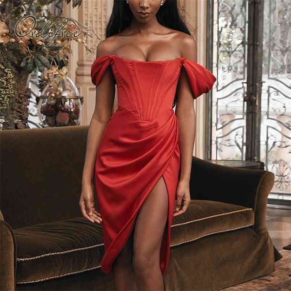 summer women satin party dress split off shoulder elegant ladies midi 210513, Black;gray
summer women satin party dress split off shoulder elegant ladies midi 210513, Black;gray