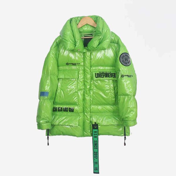 winter streetwear down jacket wwomen thick loose waterproof disposable coat white duck plus size parka 210531, Black
winter streetwear down jacket wwomen thick loose waterproof disposable coat white duck plus size parka 210531, Black