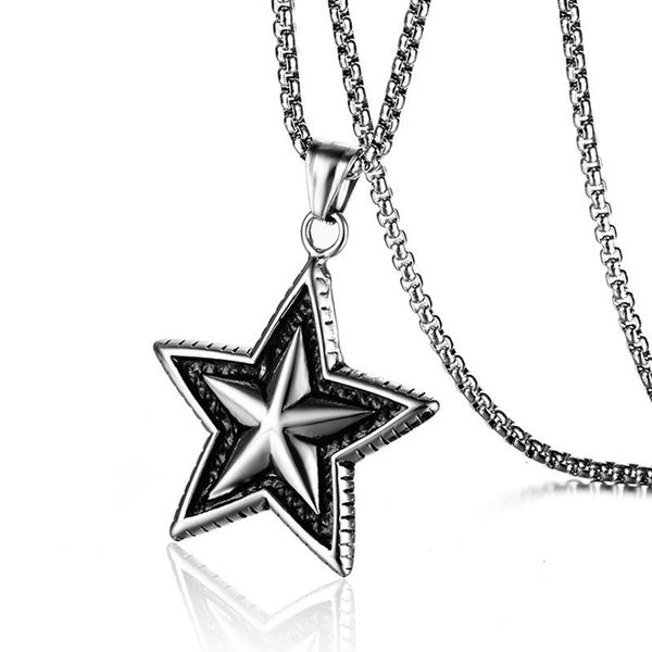 chains wendyfo men fashion stainless steel star necklaces & pendants vintage punk chain necklace male hip-hop jewelry gift, Silver
chains wendyfo men fashion stainless steel star necklaces & pendants vintage punk chain necklace male hip-hop jewelry gift, Silver