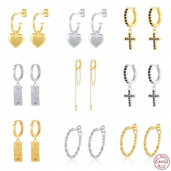 hoop & huggie aide 925 sterling silver heart cross charm earrings for women 2021 trend pendiente party jewelry valentine's gift her, Golden;silver
hoop & huggie aide 925 sterling silver heart cross charm earrings for women 2021 trend pendiente party jewelry valentine's gift her, Golden;silver