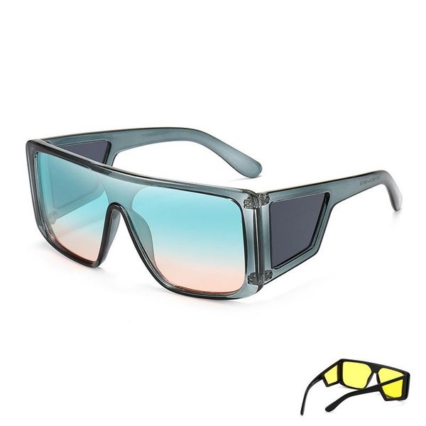 sunglasses fashion one-piece lens gradient with small side windows for men and women uv400 protection sun glasses, White;black
sunglasses fashion one-piece lens gradient with small side windows for men and women uv400 protection sun glasses, White;black