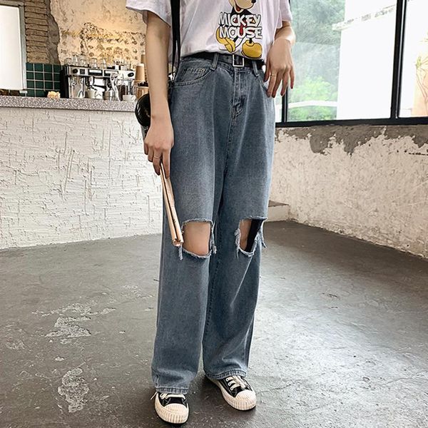 women's jeans vintage mom women 2021 fashion holes ripped straight pants wide leg high waist denim trouser all-match casual, Blue
women's jeans vintage mom women 2021 fashion holes ripped straight pants wide leg high waist denim trouser all-match casual, Blue