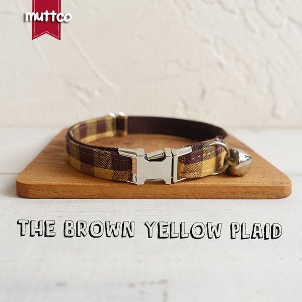 cat collars & leads 10pcs/lot muttco retailing self-design collar the brown yellow plaid double cloth handmade basic 2 sizes ucc067
cat collars & leads 10pcs/lot muttco retailing self-design collar the brown yellow plaid double cloth handmade basic 2 sizes ucc067