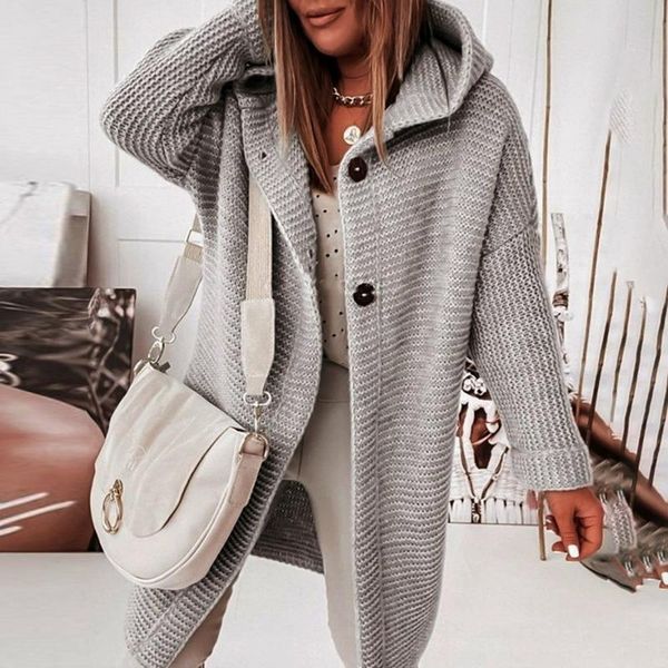 women's knits & tees women mid-length all-match cardigan 2021 korean fashion loose batwing sleeve sweaters autumn hooded sweater woman&, White
women's knits & tees women mid-length all-match cardigan 2021 korean fashion loose batwing sleeve sweaters autumn hooded sweater woman&, White
