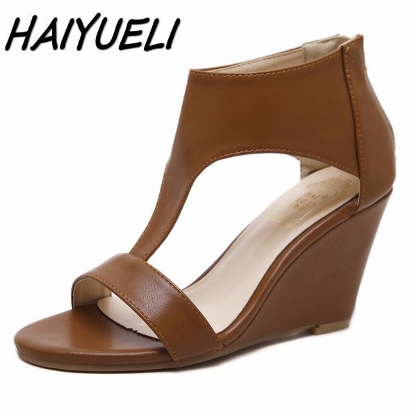 women gladiator wedges sandals shoes woman high heels fashion casual open toed thick bottom women's, Black
women gladiator wedges sandals shoes woman high heels fashion casual open toed thick bottom women's, Black