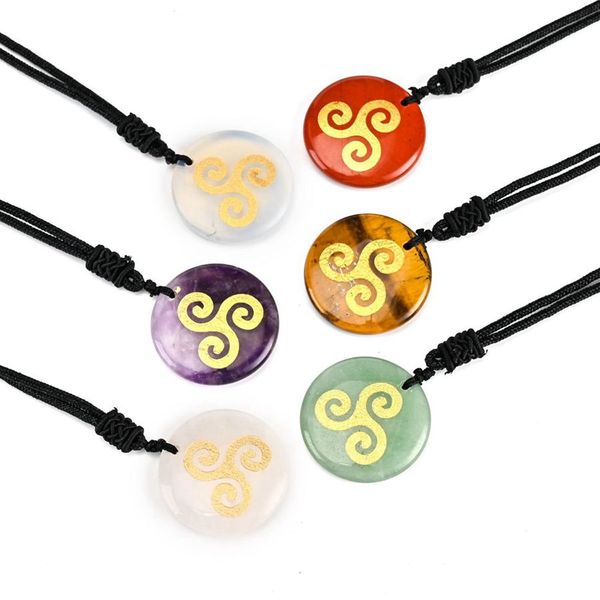 natural crystal amethyst rose quartz charm fashion pendant necklace engrave europe america triple spiral reiki symbol stone jewelry chakra m, Silver
natural crystal amethyst rose quartz charm fashion pendant necklace engrave europe america triple spiral reiki symbol stone jewelry chakra m, Silver
