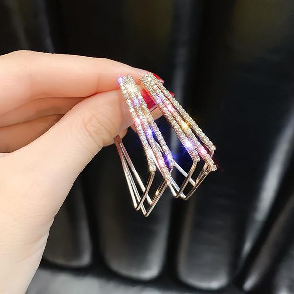 dangle & chandelier geometric hoop earrings for women shiny gold silver color square rhinestone wedding fashion jewelry
dangle & chandelier geometric hoop earrings for women shiny gold silver color square rhinestone wedding fashion jewelry