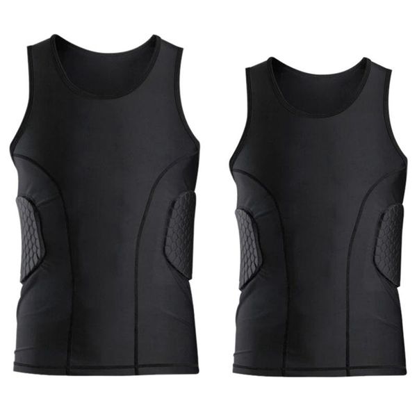 yoga outfit 2x men's rib protector padded vest compression shirt training with 3-pad for football soccer basketball l & xl
yoga outfit 2x men's rib protector padded vest compression shirt training with 3-pad for football soccer basketball l & xl