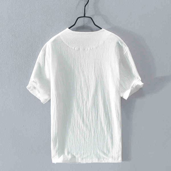 2021 summer style short sleeve casual wrinkle linen t shirt fashion t-shirt for men solid comfortable tshirt mens kxz6, White
2021 summer style short sleeve casual wrinkle linen t shirt fashion t-shirt for men solid comfortable tshirt mens kxz6, White