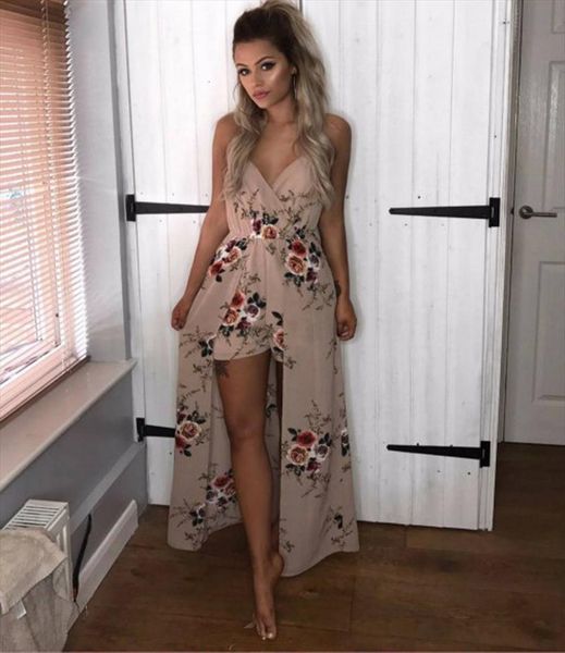 summer european and american womens jumpsuits style floral print chiffon for women, Black;white
summer european and american womens jumpsuits style floral print chiffon for women, Black;white