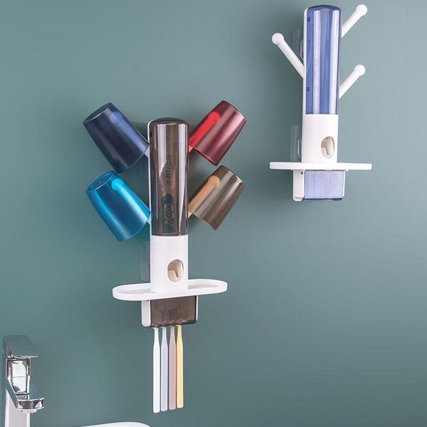 hooks & rails creative toothbrush holder bathroom storage organizer squeezing toothpaste dust-proof cup multifunctional plastic wall shelf
hooks & rails creative toothbrush holder bathroom storage organizer squeezing toothpaste dust-proof cup multifunctional plastic wall shelf