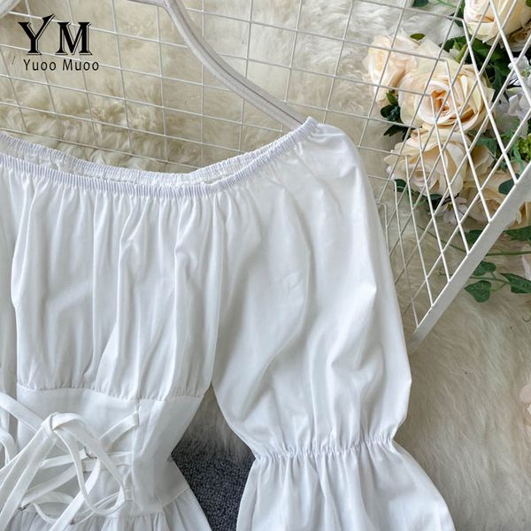 2021yuoomuoo early autumn dress 2021 retro gothic women white black bandage mini dress off shoulder puff sleeve korean vestidos, Black;gray
2021yuoomuoo early autumn dress 2021 retro gothic women white black bandage mini dress off shoulder puff sleeve korean vestidos, Black;gray