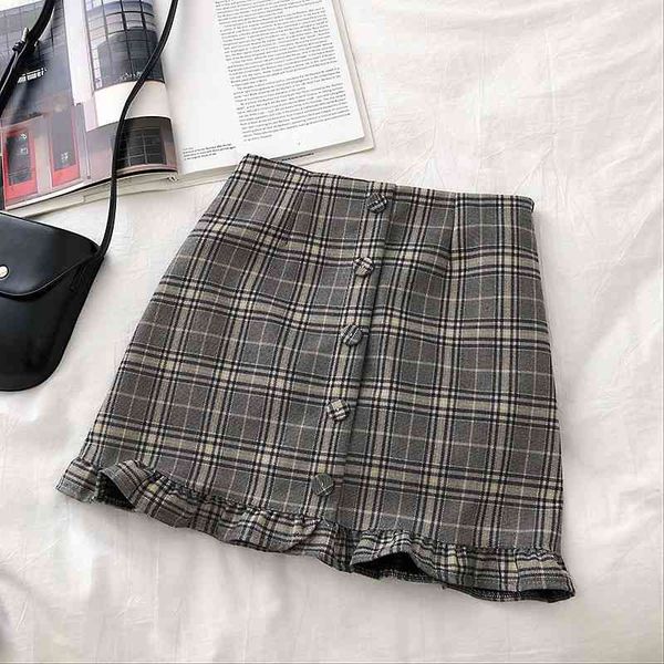summer women skirt korean empire plaid mini skirts casual lady above knee a-line high waist ruffles skirts, Black
summer women skirt korean empire plaid mini skirts casual lady above knee a-line high waist ruffles skirts, Black