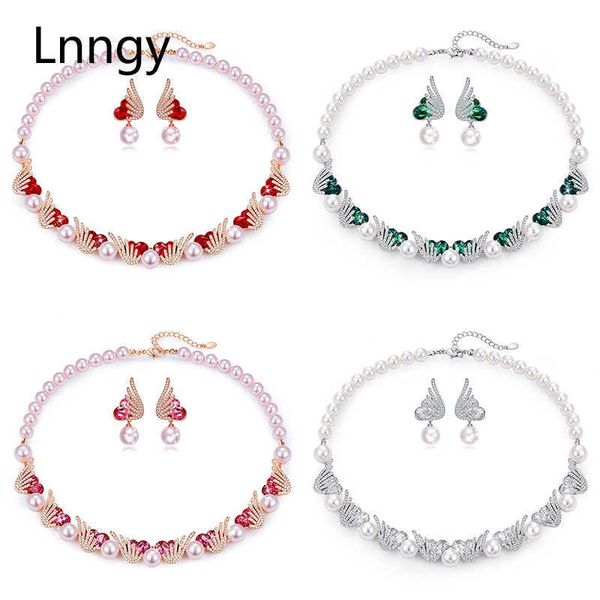 14k gold filled heart cut crystal pearl necklace earring angel freshwater chokers length 43+5cm women jewelry set 210628, Silver
14k gold filled heart cut crystal pearl necklace earring angel freshwater chokers length 43+5cm women jewelry set 210628, Silver