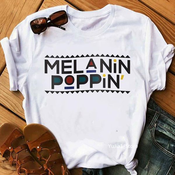 melanin poppin african american womens t shirts black girl magic femme blm graphic tees women letter print streetwear top, White
melanin poppin african american womens t shirts black girl magic femme blm graphic tees women letter print streetwear top, White