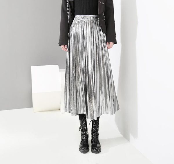 skirts fashion women's high waist pleated solid color length elastic skirt promotions lady black silver party casual
skirts fashion women's high waist pleated solid color length elastic skirt promotions lady black silver party casual