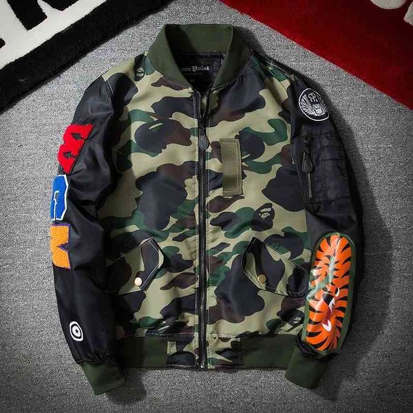 chao brand ma1 air force pilot jacket men's spring and autumn thin couple baseball jacket camouflage stand collar jacket, Black;brown
chao brand ma1 air force pilot jacket men's spring and autumn thin couple baseball jacket camouflage stand collar jacket, Black;brown