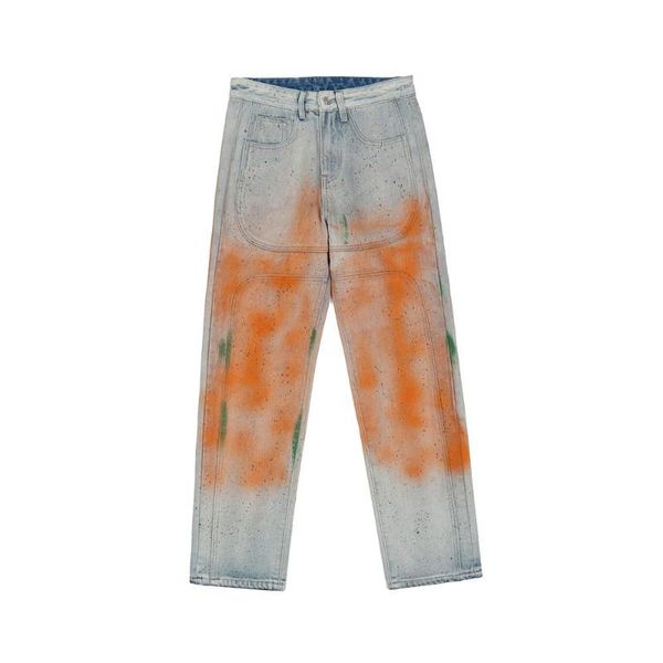 men's jeans 2021 vouge inkjet paint graffiti retro washed men hip hop baggy pants loose straight casual denim trousers gothic clothes, Blue
men's jeans 2021 vouge inkjet paint graffiti retro washed men hip hop baggy pants loose straight casual denim trousers gothic clothes, Blue