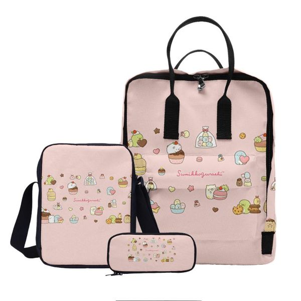 backpack sumikkogurashi 3pcs/set bags 3d cartoon kawaii backpacks women men laptravel boys girls schoolbag
backpack sumikkogurashi 3pcs/set bags 3d cartoon kawaii backpacks women men laptravel boys girls schoolbag