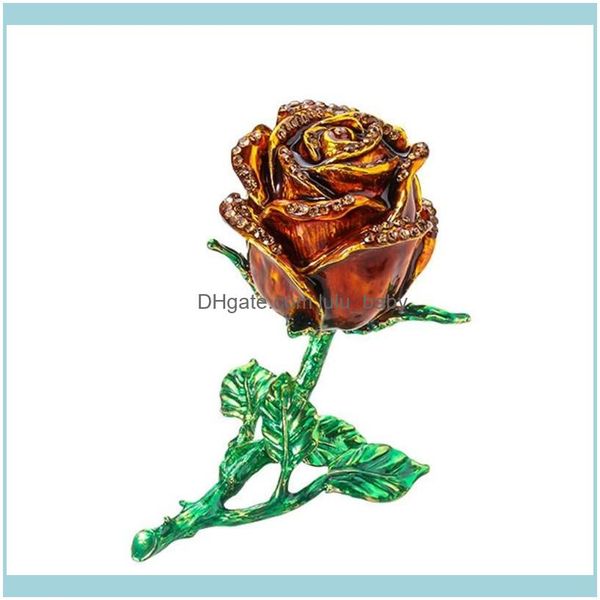 packaging & display jewelrycreative alloy rose flower jewelry storage box faux diamond rings earrings case 652b pouches bags drop delivery, Pink;blue
packaging & display jewelrycreative alloy rose flower jewelry storage box faux diamond rings earrings case 652b pouches bags drop delivery, Pink;blue