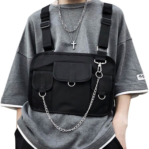men chest bag chest ring street style tactical vest bag boy chest package casual men bags kanye west streetwear mmm
men chest bag chest ring street style tactical vest bag boy chest package casual men bags kanye west streetwear mmm