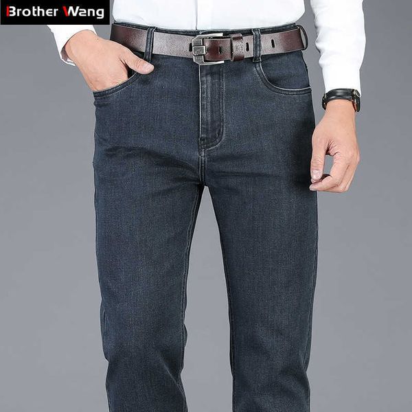 autumn winter men's stretch jeans business casual classic style trousers black gray straight denim pants male brand 210622, Blue
autumn winter men's stretch jeans business casual classic style trousers black gray straight denim pants male brand 210622, Blue
