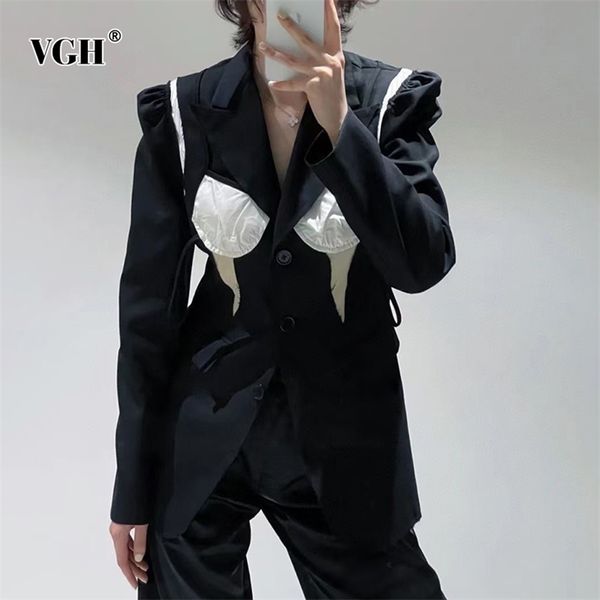 hit color patchwork blazer for women notched long sleeve lace up casual blazers female fashion clothing spring 210531, White;black
hit color patchwork blazer for women notched long sleeve lace up casual blazers female fashion clothing spring 210531, White;black