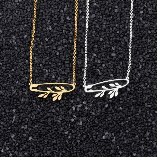 pendant necklaces fashion simple wheat pentant necklace unique gold stainless steel pin color brand choker collar, Silver
pendant necklaces fashion simple wheat pentant necklace unique gold stainless steel pin color brand choker collar, Silver
