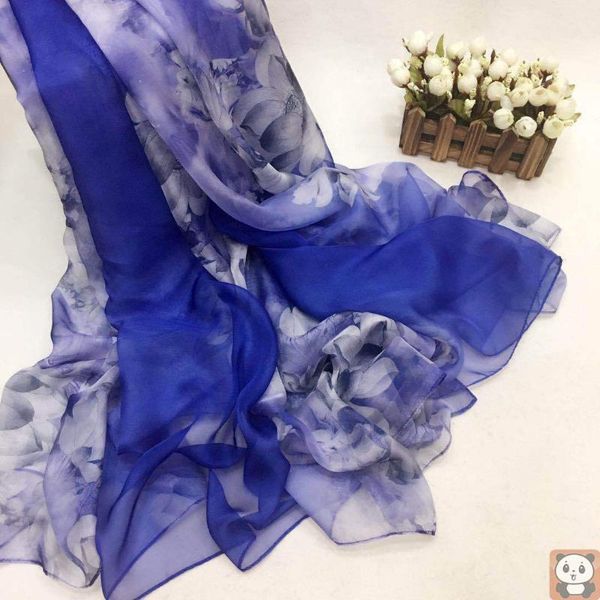 scarves chiffon silk scarf women's summer thin-style blue oversized sunscreen shawl beach towel long, Blue;gray
scarves chiffon silk scarf women's summer thin-style blue oversized sunscreen shawl beach towel long, Blue;gray